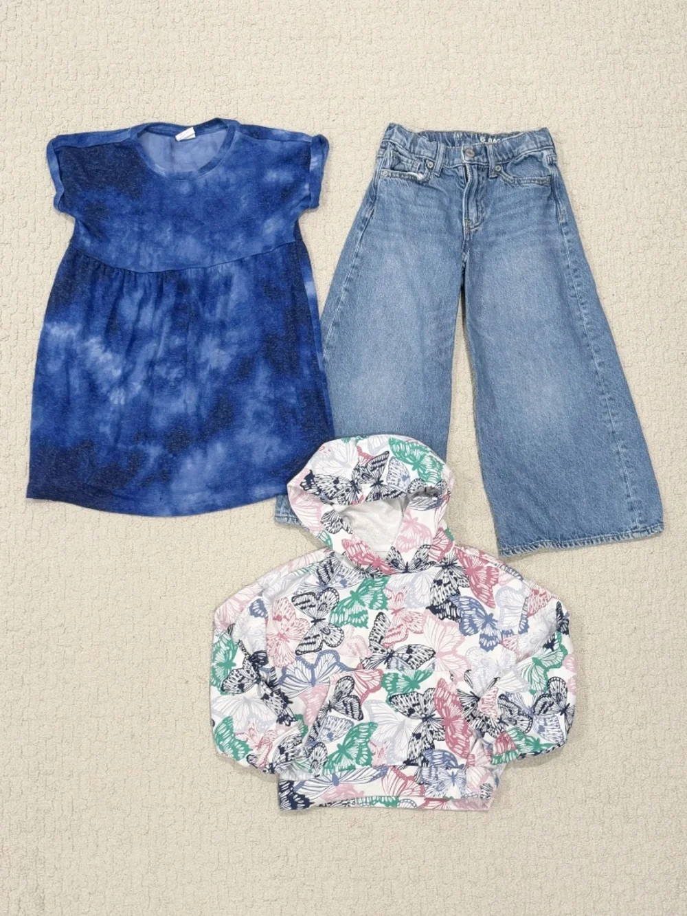 Gap Kids Dress, Hoodie, And Jeans Bundle Size 6